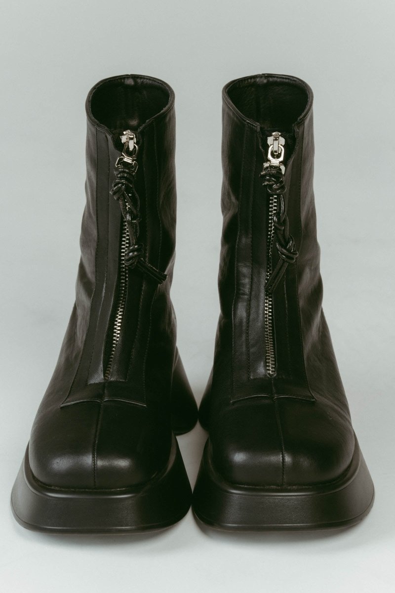 front zip platform boots/2color | KNUTH MARF