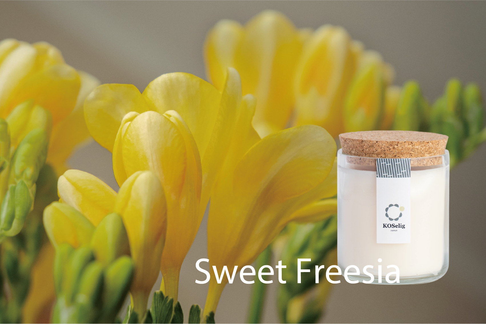 Sweet Freesia【フリージア】|アップサイクルキャンドル – KOSelig JAPAN