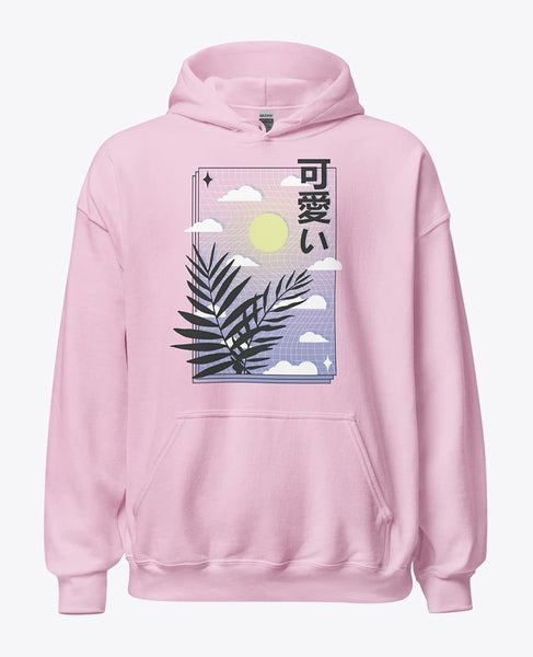 Pink Japanese Hoodie | Korokai