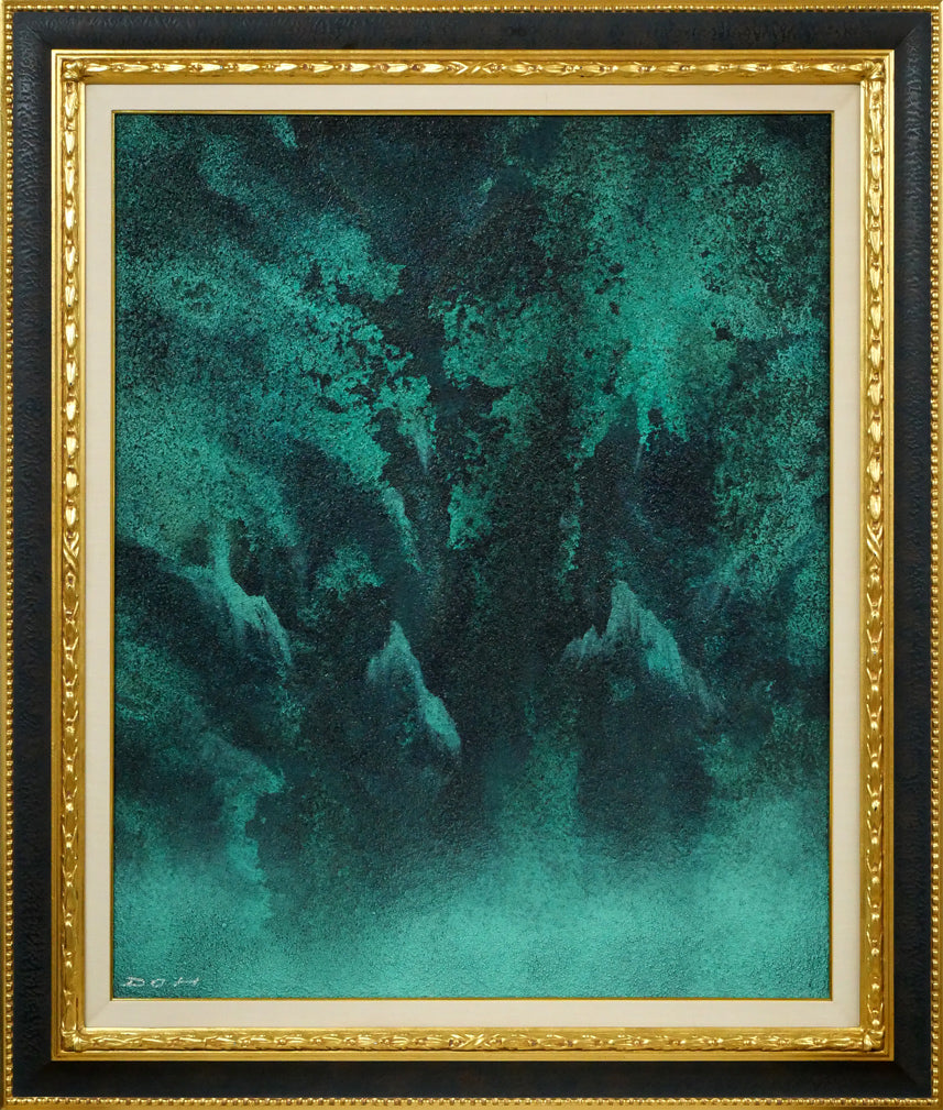 萄雅彦「深淵」油絵・F25号 絵画買取・販売の小竹美術