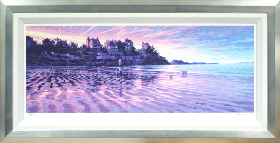 笹倉鉄平「エクリューズ浜」シルクスクリーン版画 絵画買取・販売の