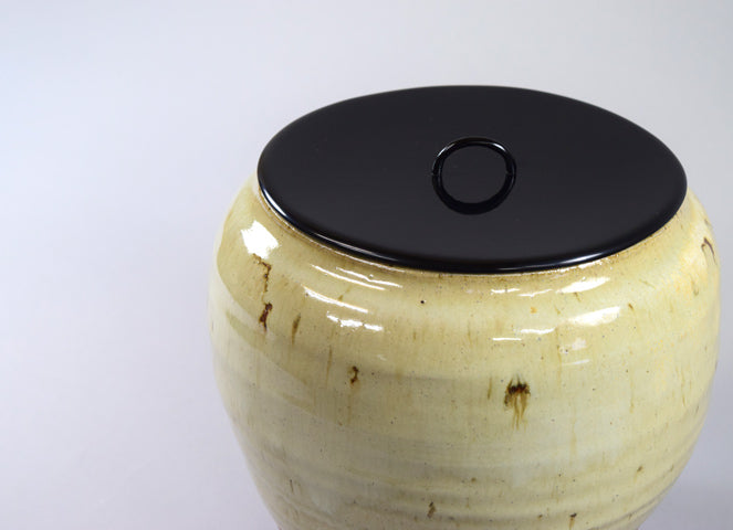 石黒宗麿「灰失透釉壺」清水卯一鑑識箱付き 絵画買取・販売の小竹美術