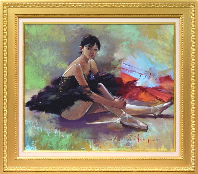 寺井重三「踊り子」油絵・F10号 絵画買取・販売の小竹美術