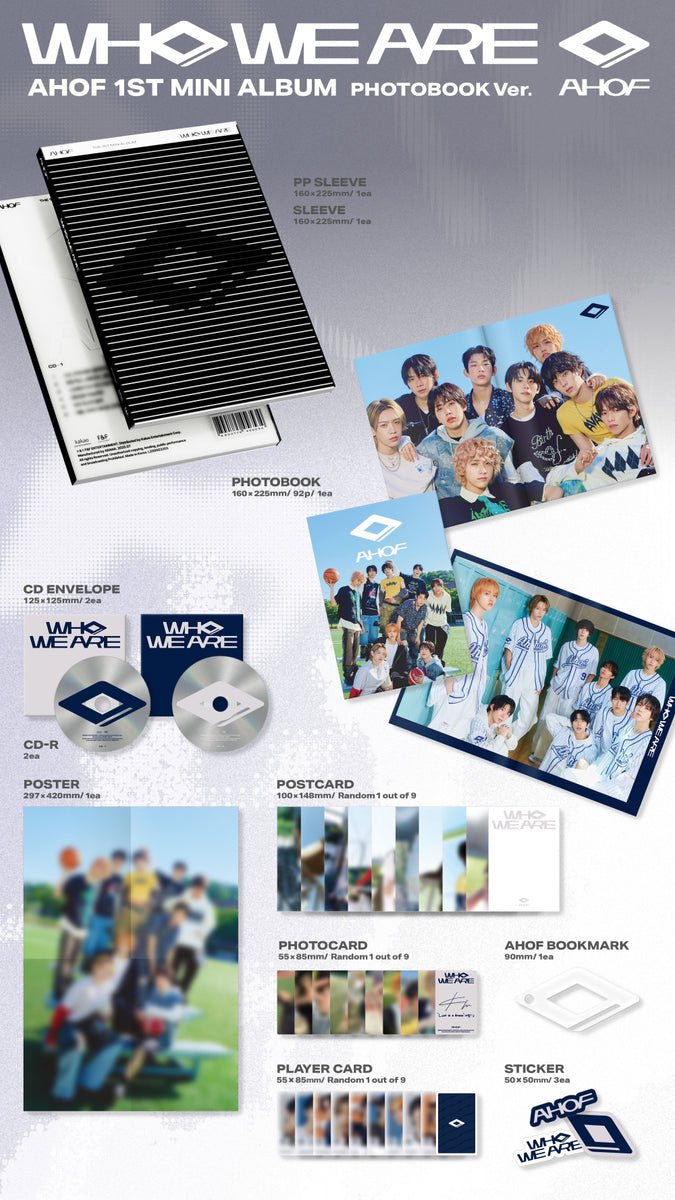 Ahof - 1st Mini Album Who We Are Photobook version CD – KPOP MARKET