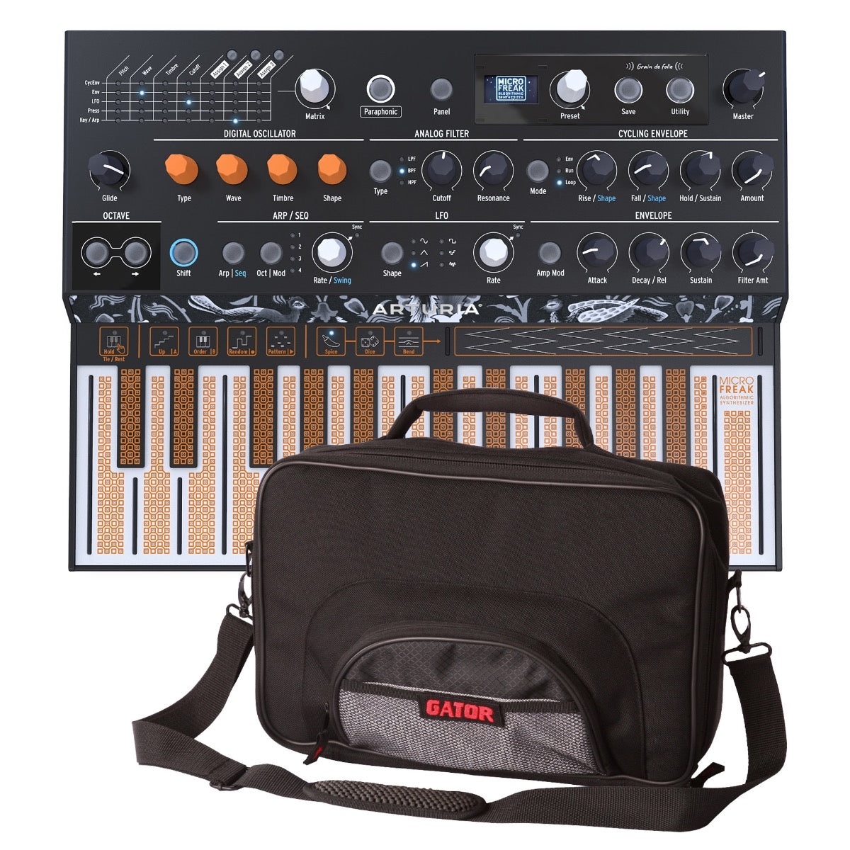 Arturia MicroFreak Experimental Hybrid Synth CARRY BAG KIT – Kraft