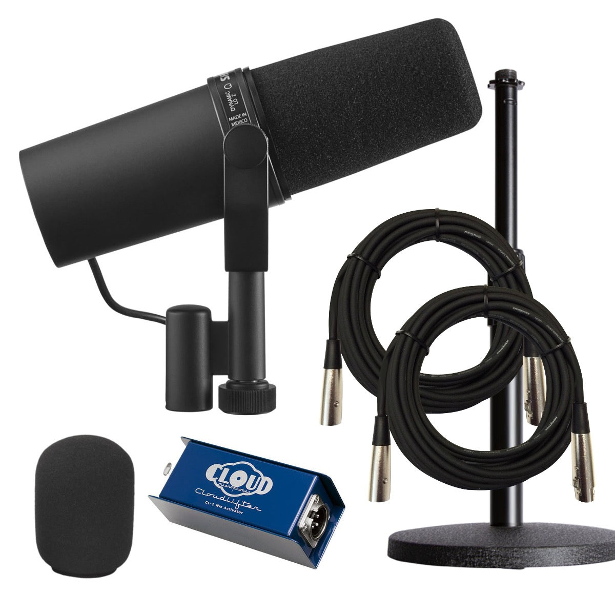Shure SM7B Dynamic Vocal Microphone CLOUDLIFTER BUNDLE – Kraft Music