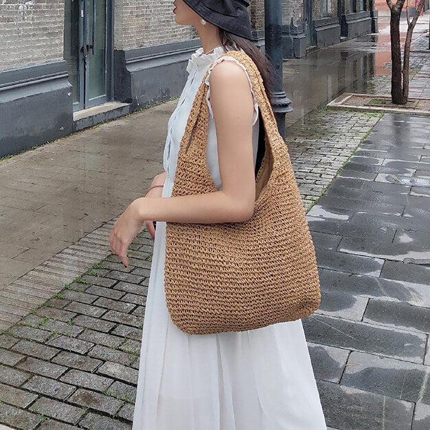 ラフィア風メッシュトートバッグ – L LABEL