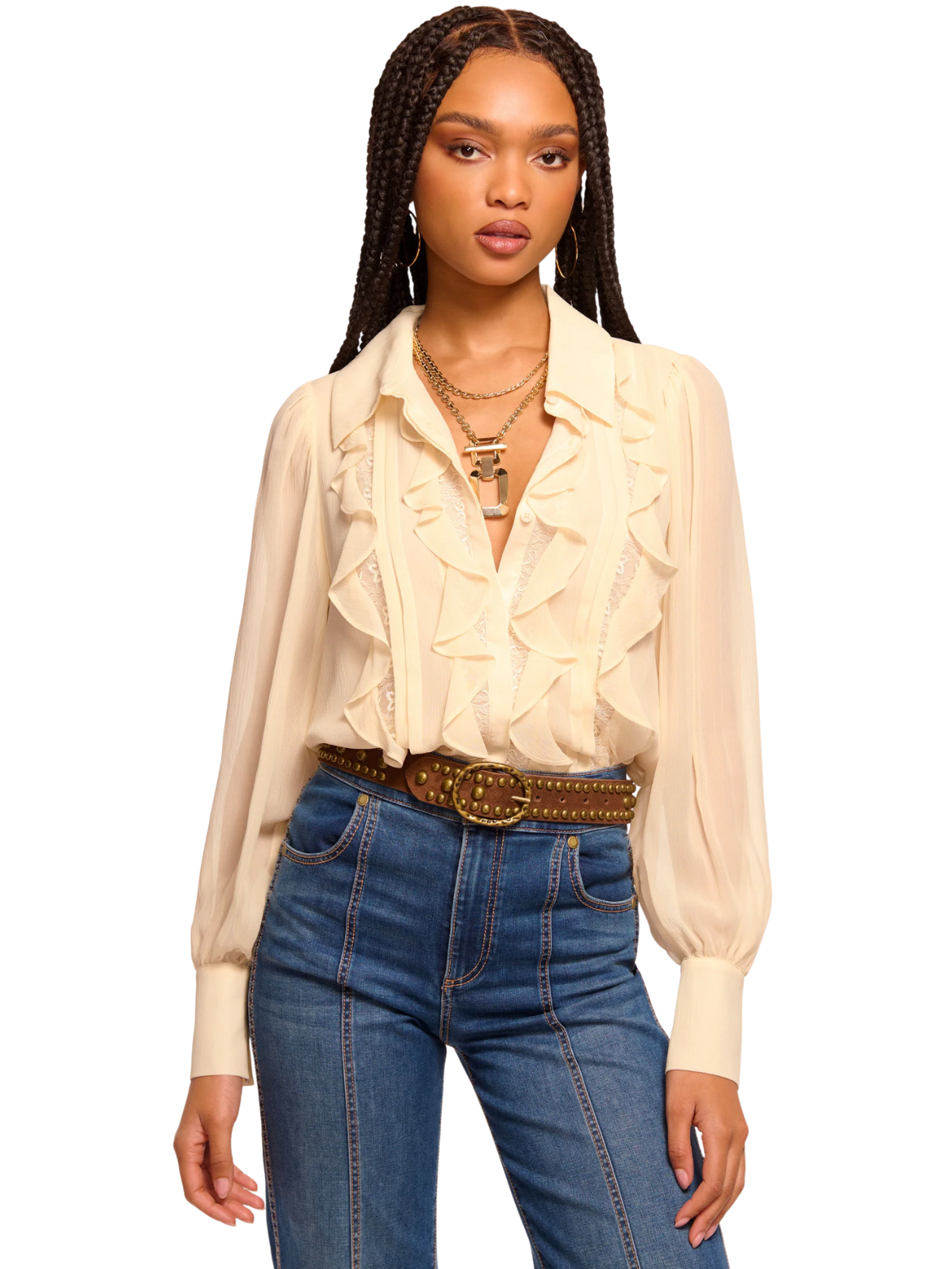 Claire Silk Chiffon Blouse