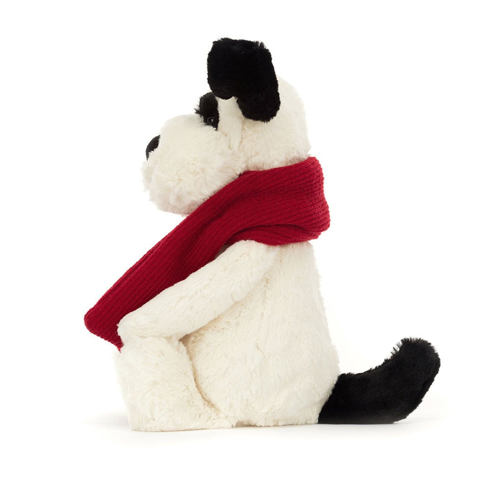 Jellycat Bashful Winter Puppy Medium Mサイズ 犬 わんこ ぶち 赤