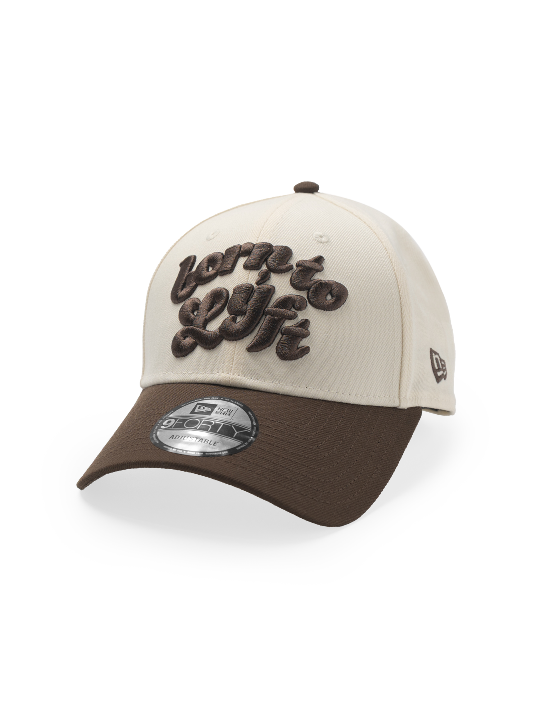 LÝFT × New Era 9Forty Bicolor BTL Logo - Brown