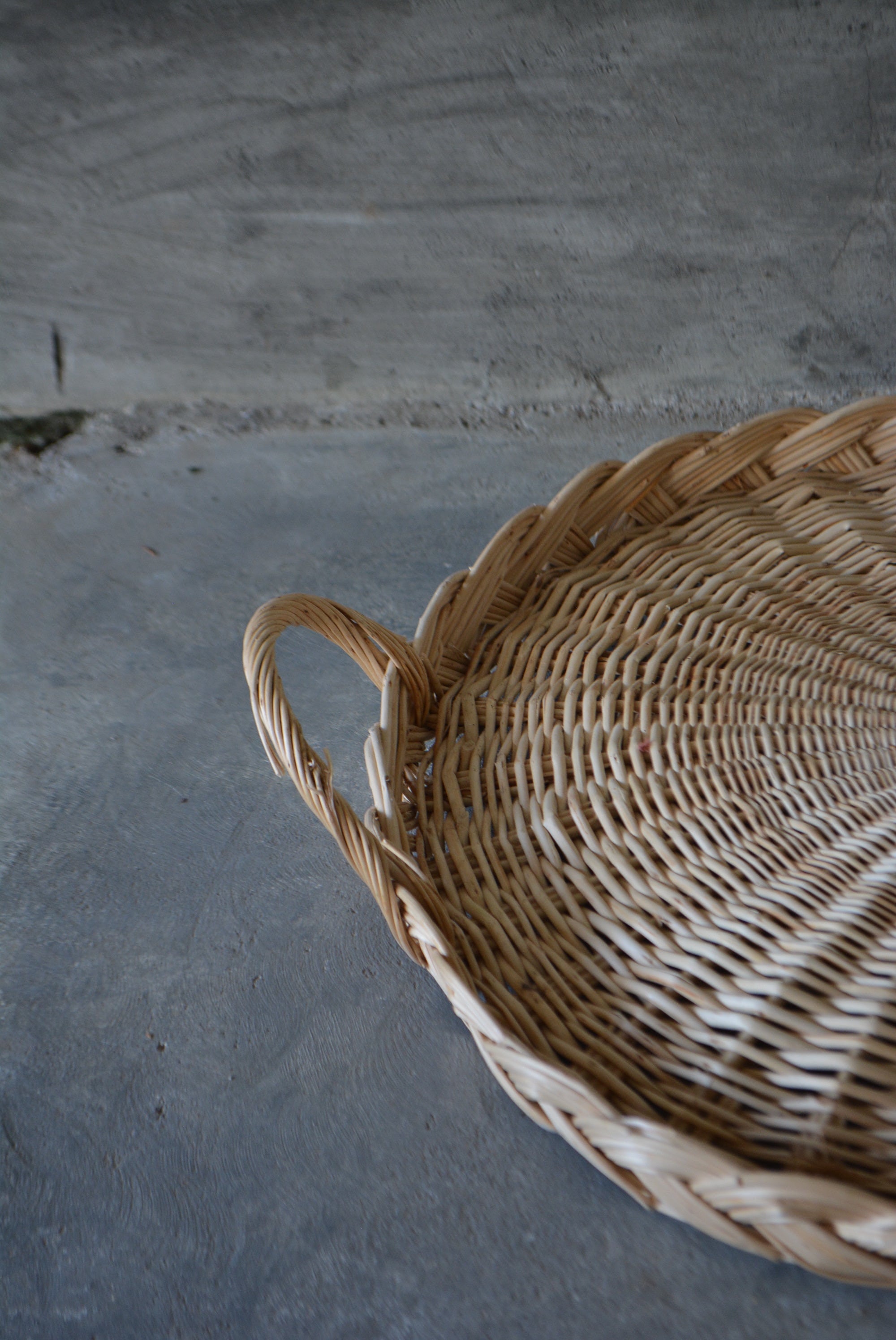 ラタン パニエ フレンチバスケット F 藤/フランスブロカント