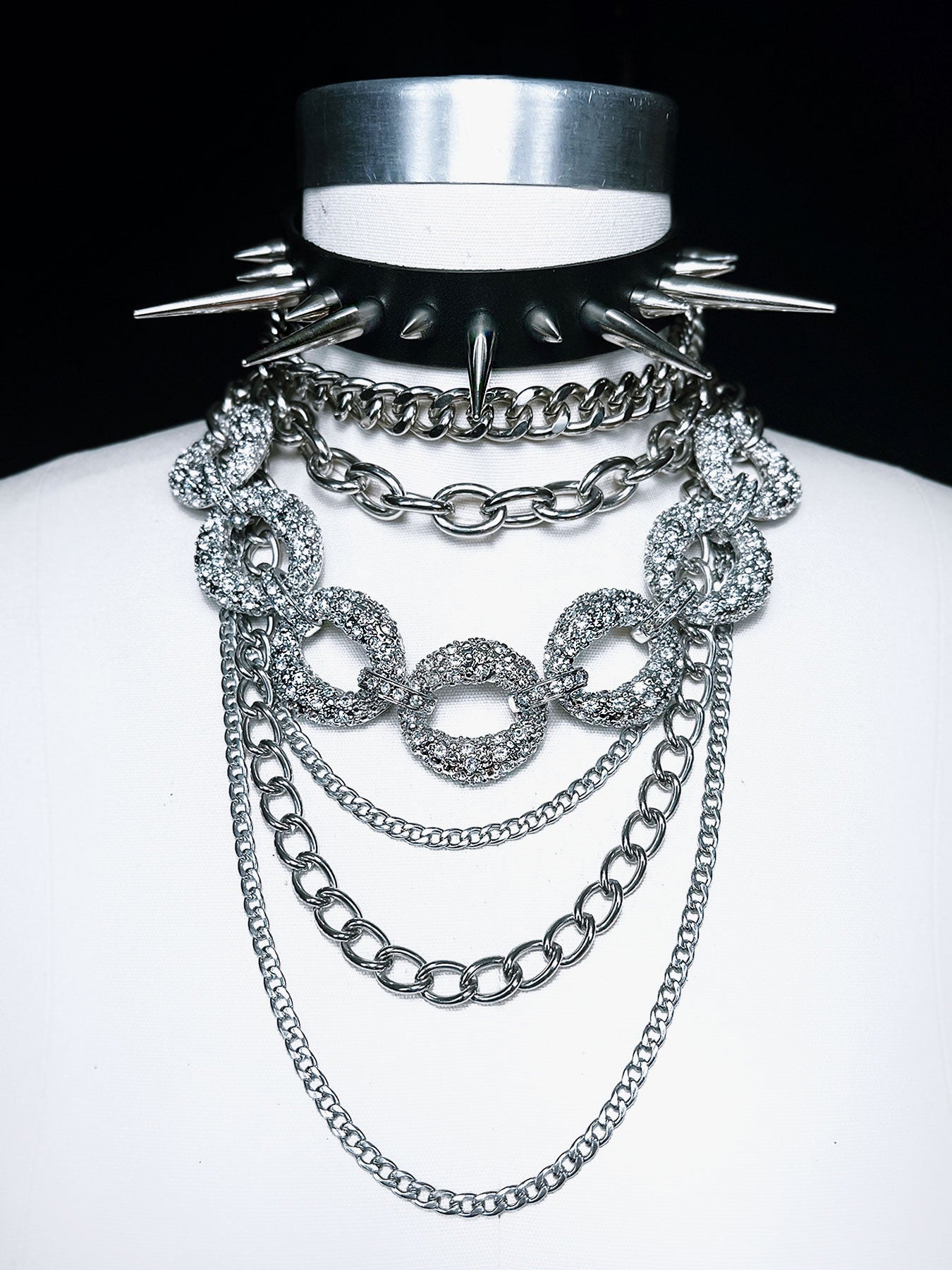 Stacked Chain Choker - Black – LACEY DALIMONTE