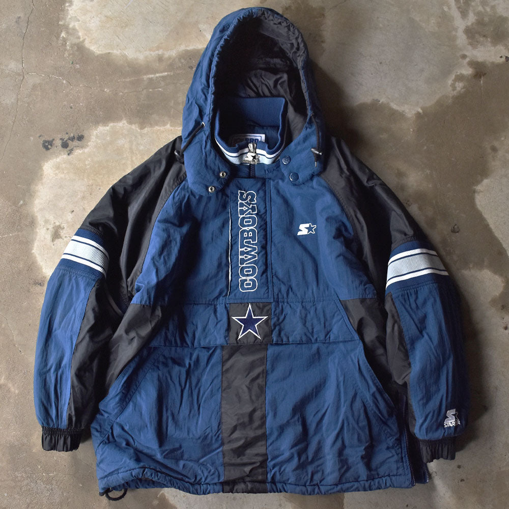 90's STARTER “NFL COWBOYS” 中綿入り フード付き ナイロンジャケット