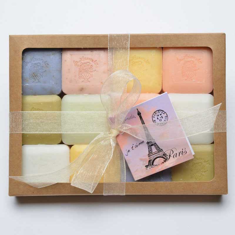 12 Assorted Guest Soaps & Gift Card- La Lavande Gifts