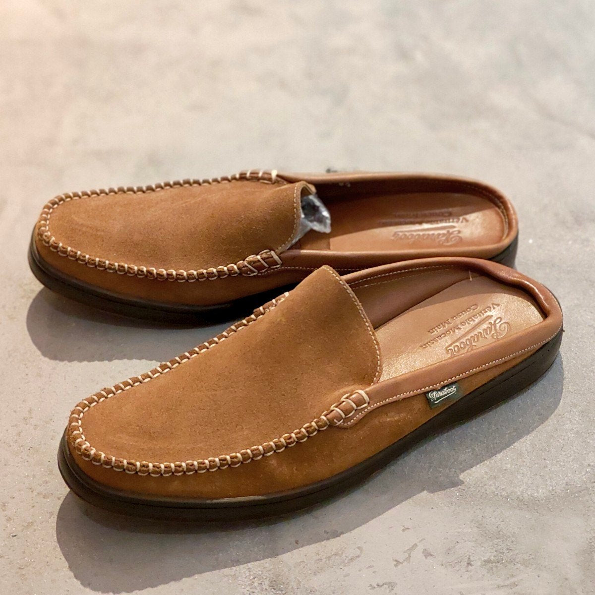 PARABOOT】パラブーツ バハマ 0412 スリッポン スエード ブラウン