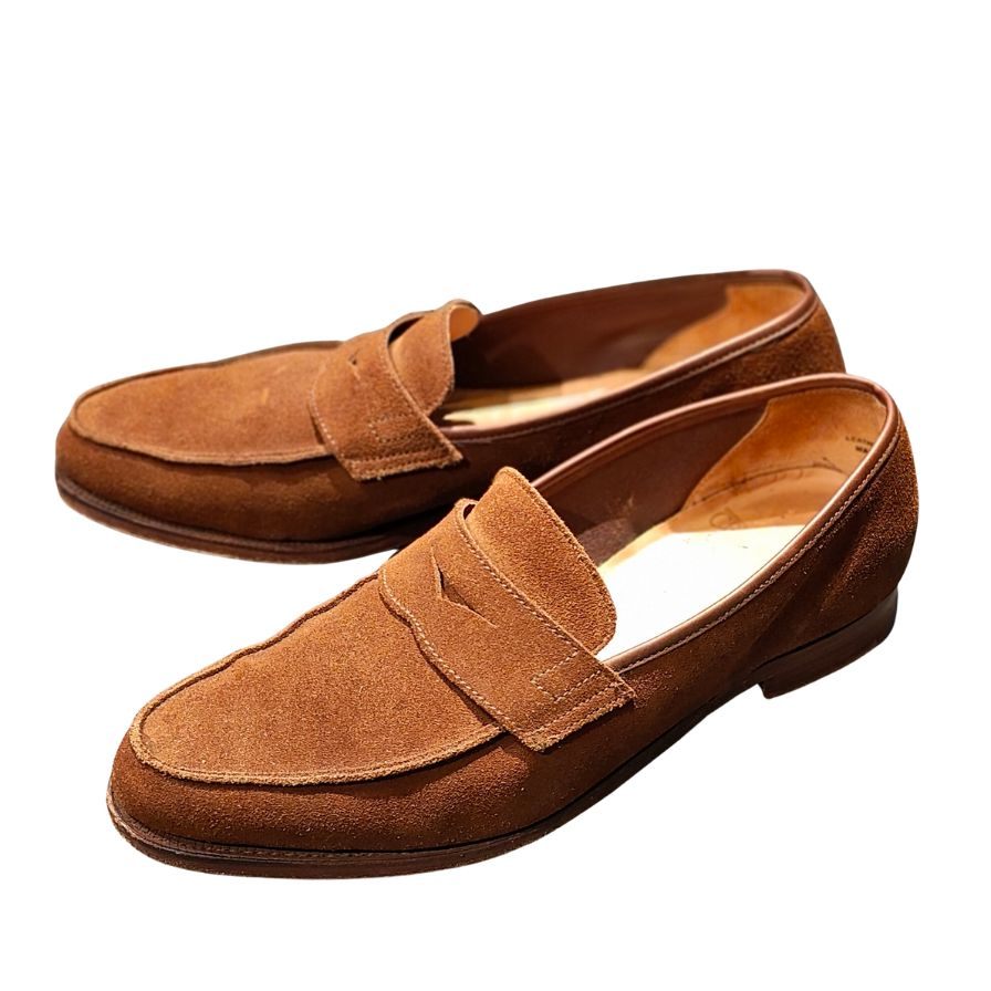 CROCKETT&JONES】クロケット&ジョーンズ ローファー スエード ブラウン