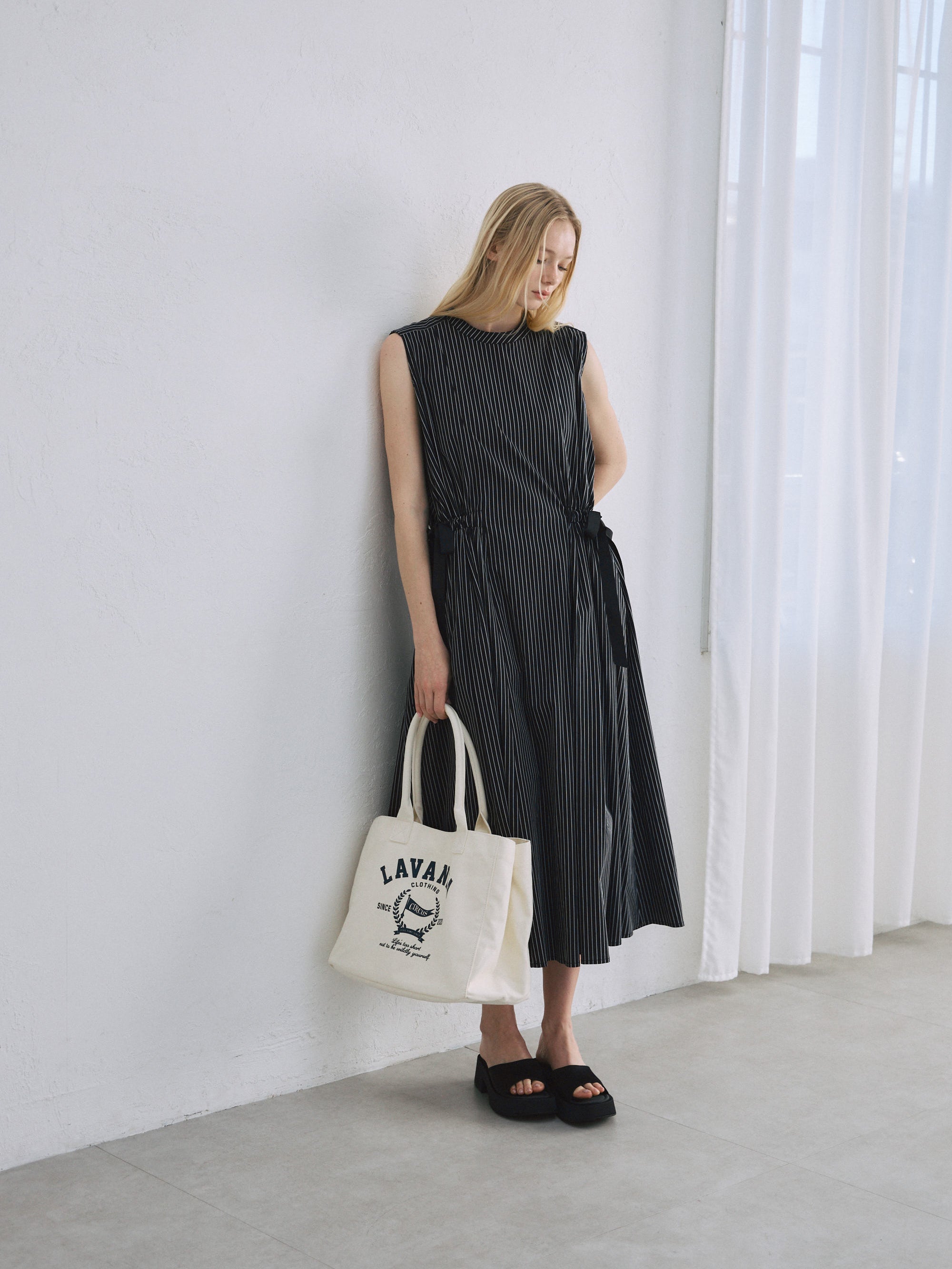 ストライプワンピース