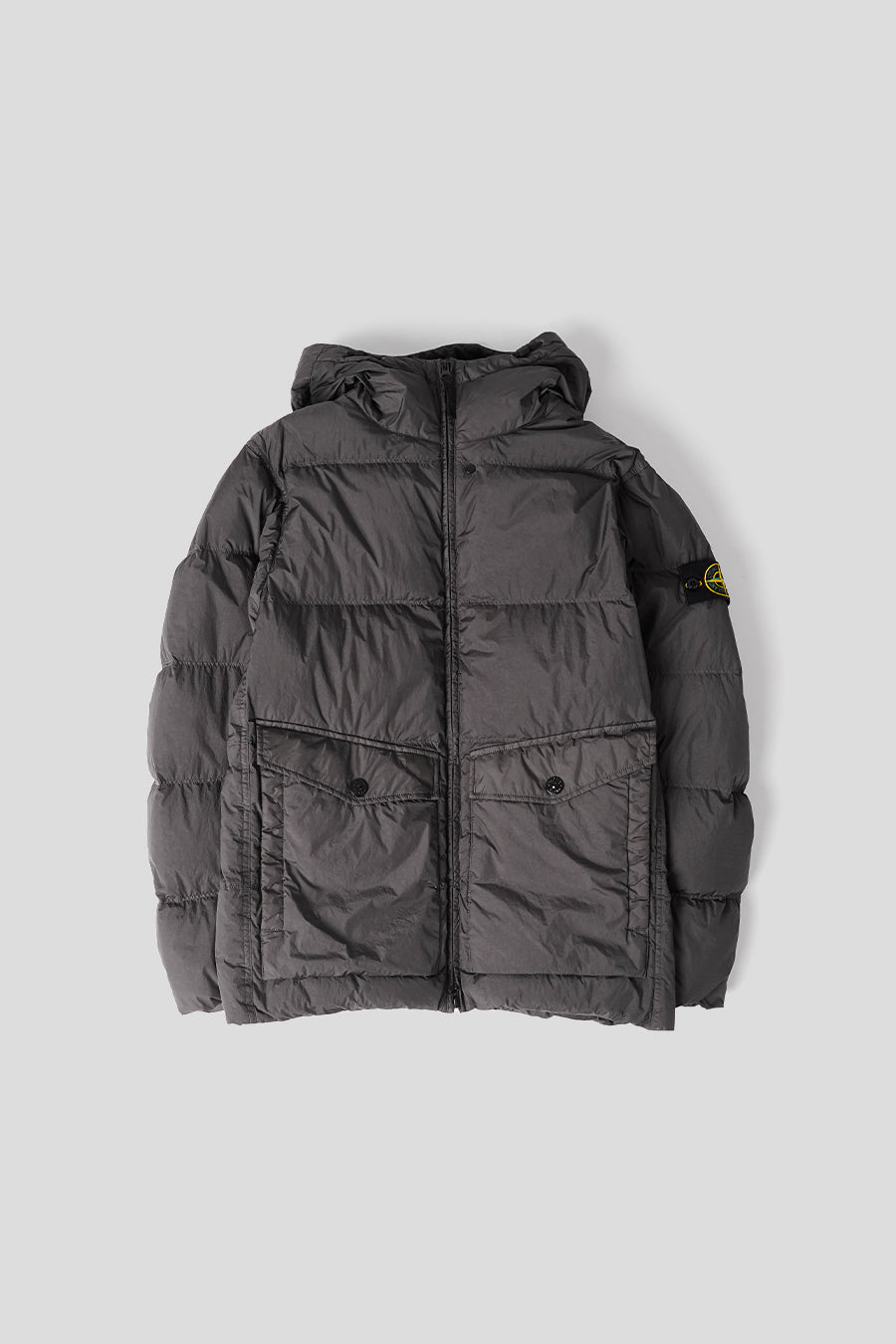 Stone Island - LEAD GRAY GARMENT DYED CRINKLE REPS NY JACKET – LE