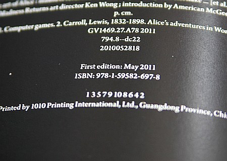 Art of Alice: Madness Returns の版を確認する - 徒然ちょっとメモ'