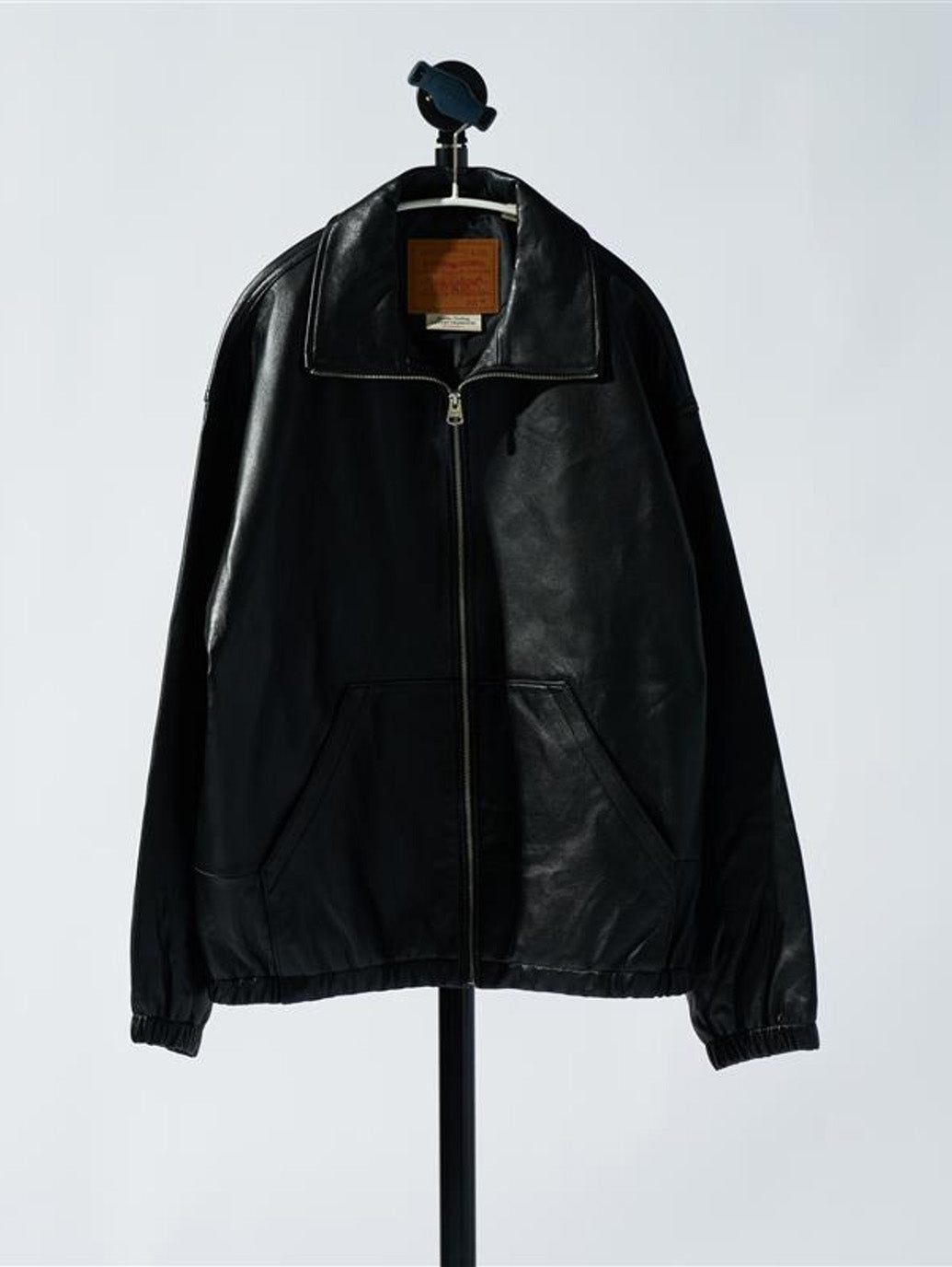 PREMIUM BLACK FULLZIP SPORTS LEATHER JACKET – リーバイス®公式