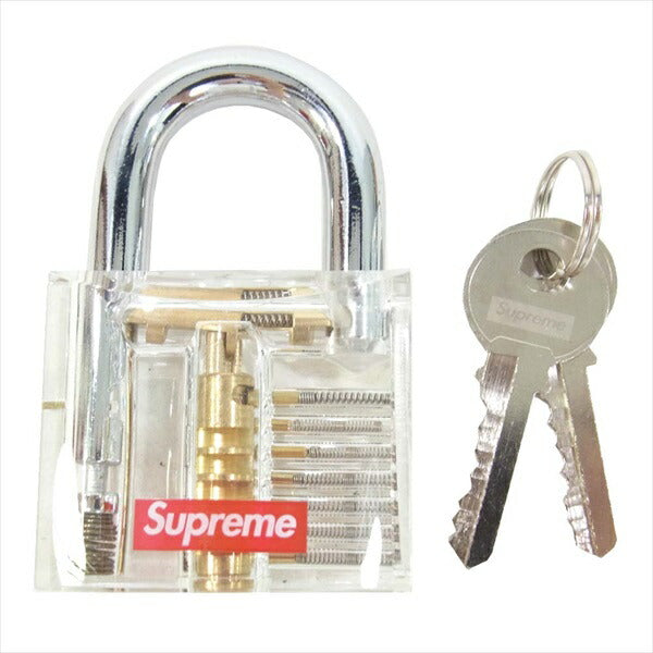 Supreme シュプリーム 20SS Transparent Lock 南京錠 鍵 シルバー