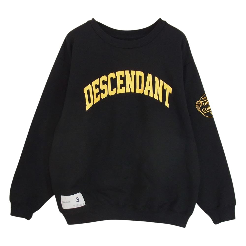DESCENDANT ディセンダント 21AW TEAM CREW NECK SWEATSHIRT ロゴ