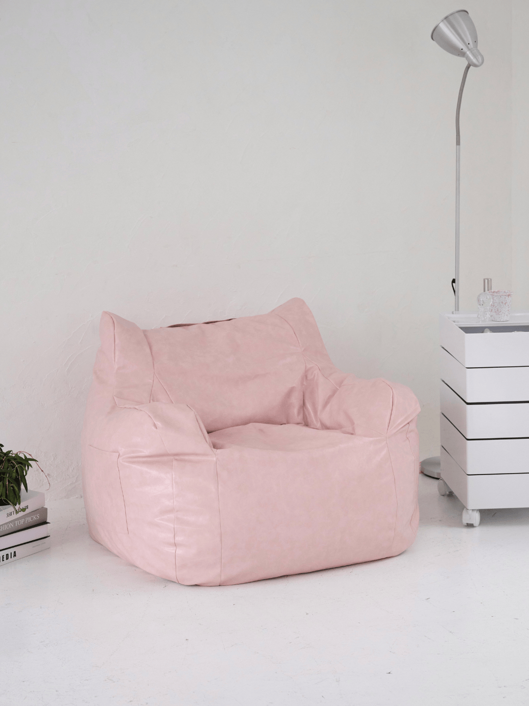 LOOSY 1人掛けビーズソファ Glossy Pink｜1人用ソファ おしゃれ