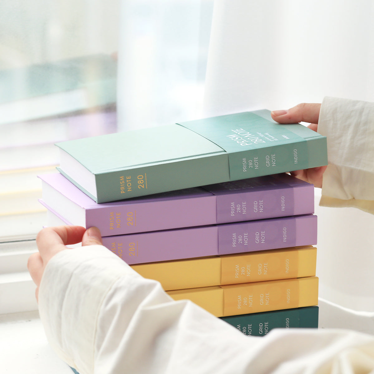 INDIGO Prism 280 Grid hardcover note 韓国文具 プリズムハードカバー