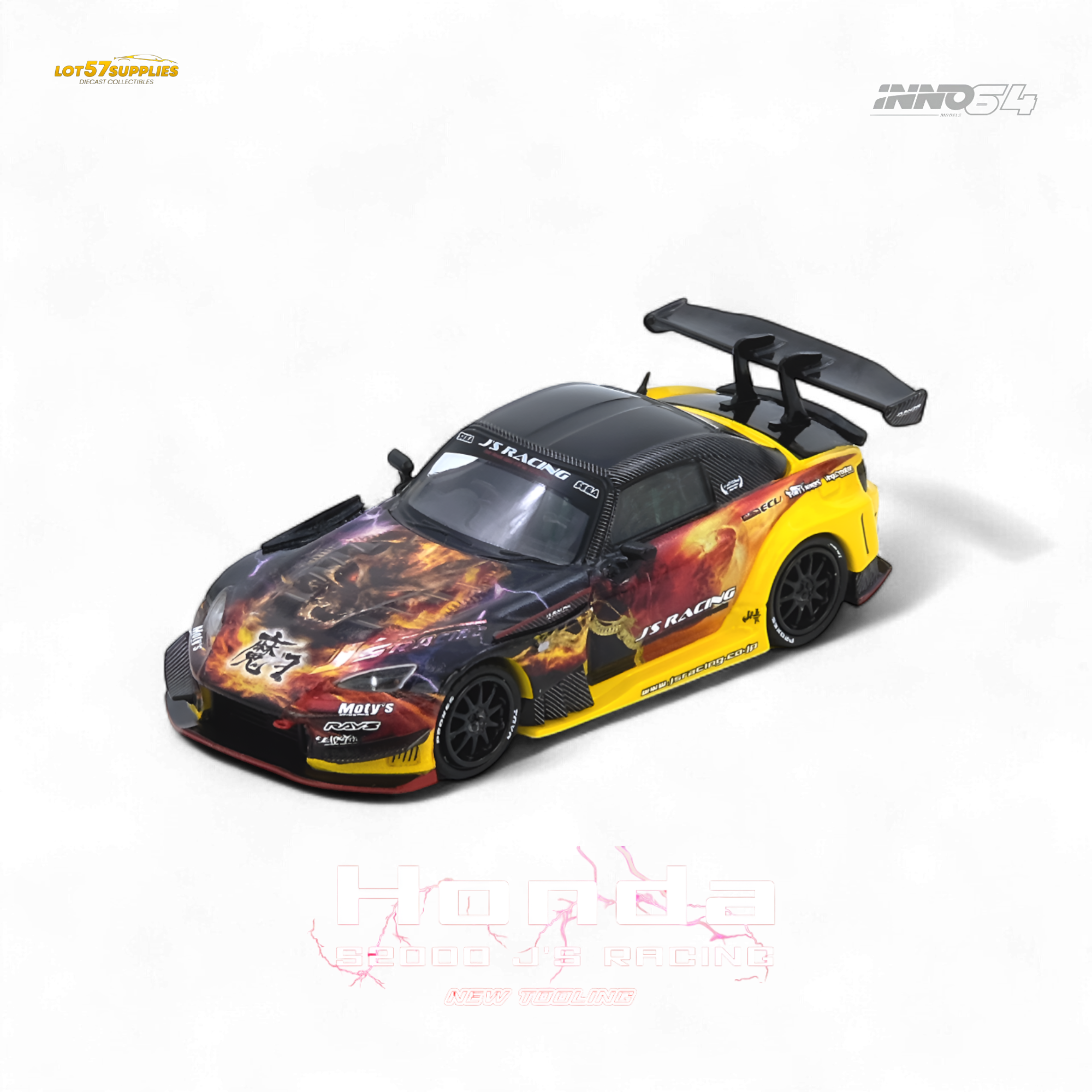 INNO64 Honda S2000 J's Racing 1:64 Diecast | LOT57 Supplies