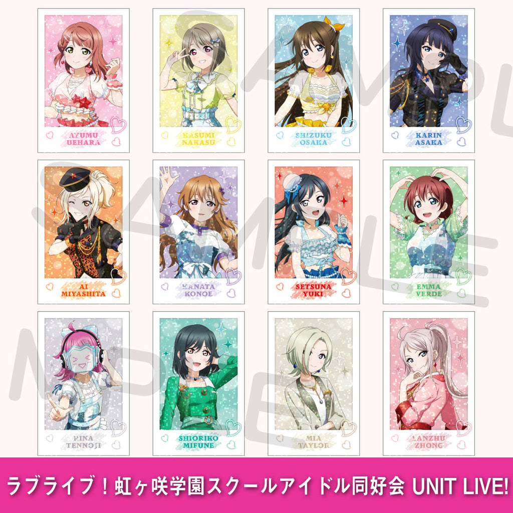 ポラロイド風ホログラムトレカ（ランダム全12種） – ラブライブ