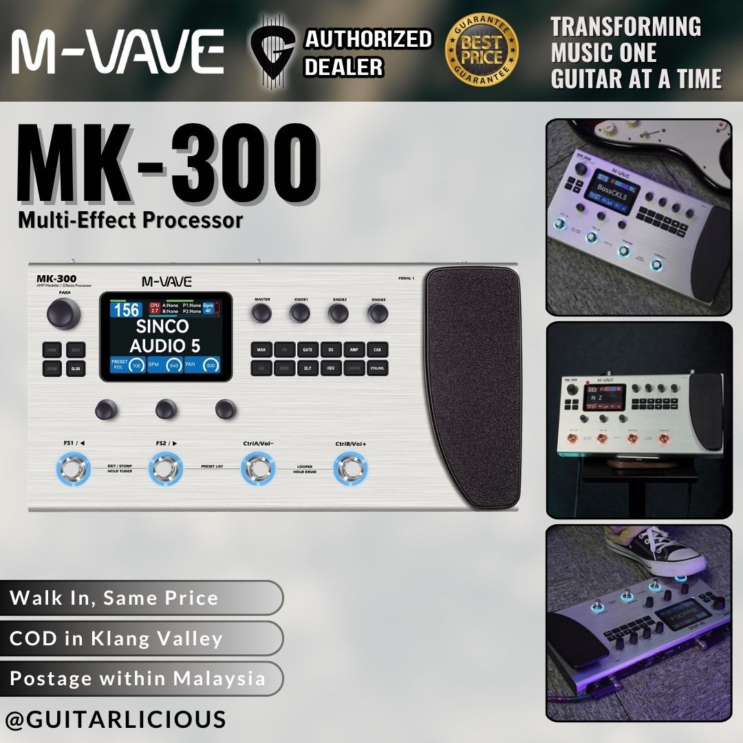 M-VAVE MK-300 Guitar Multi-Effect Processor – GUITARLICIOUS