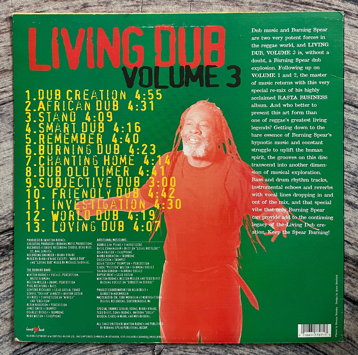 Burning Spear – Living Dub, Volume 3 – Galapagos Records
