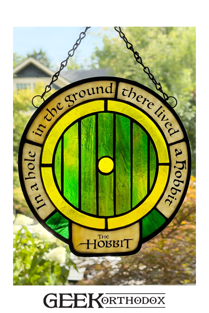 Middle-earth | Bag End Hobbit Door Original Glass Sun Catcher
