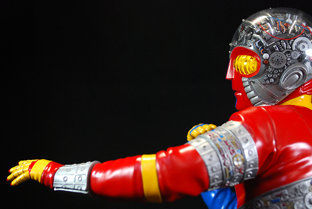 海洋堂】 メガソフビ 人造人間キカイダー 完成品