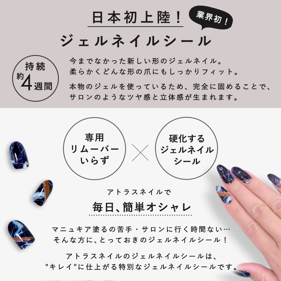 ジェルネイルシール(ハンド)【メール便可】 | ネイル商品,ネイルシール