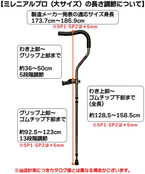 プロト・ワン】 折りたたみ松葉杖 ミレニアル・プロ 1本 【福祉発明品
