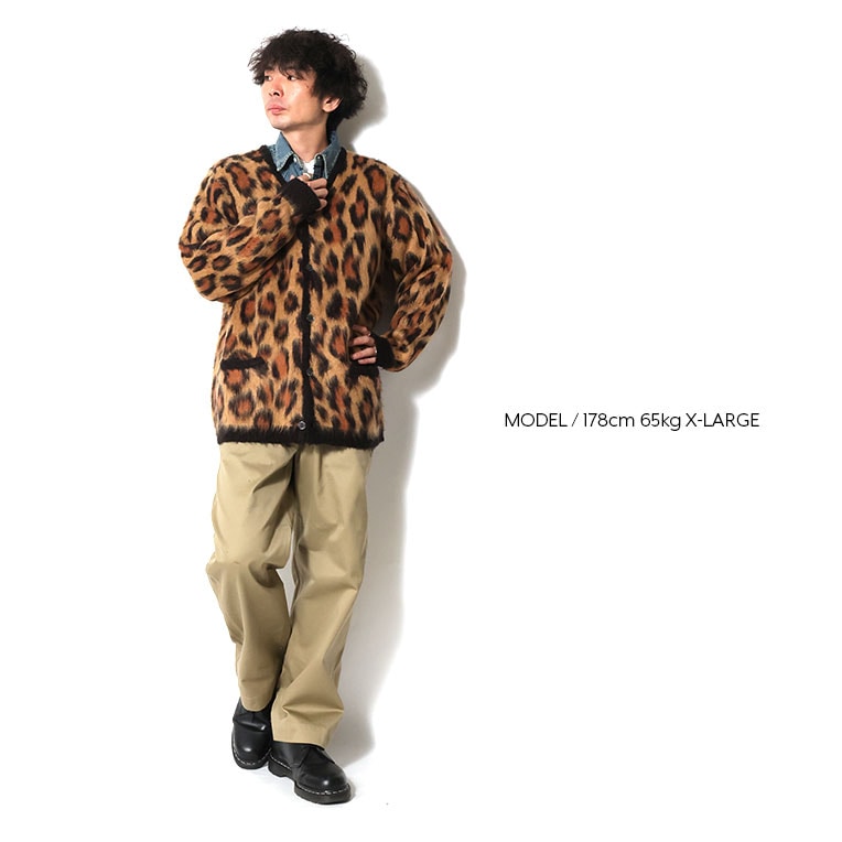 UNIVERD72 / ユニバード72 22329 MOHAIR TOUCH CARDIGAN(LEOPARD