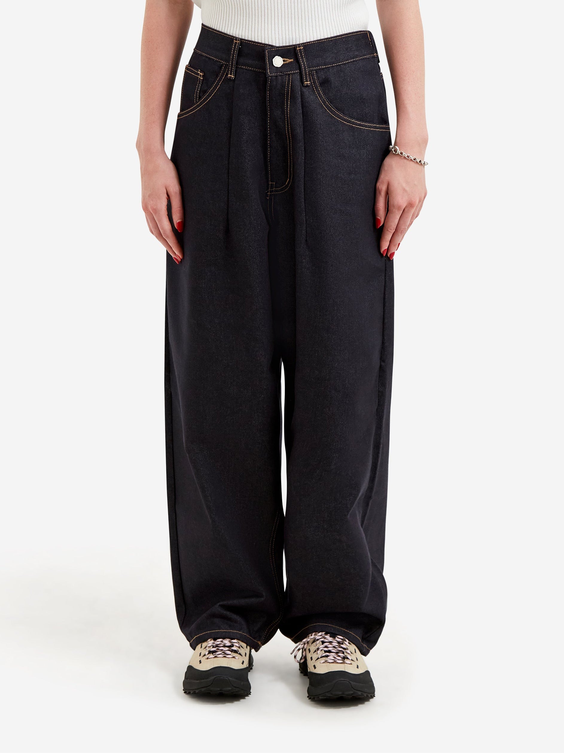 Estudio Niksen Raw Denim Balloon Jeans W - Indigo – Goodhood