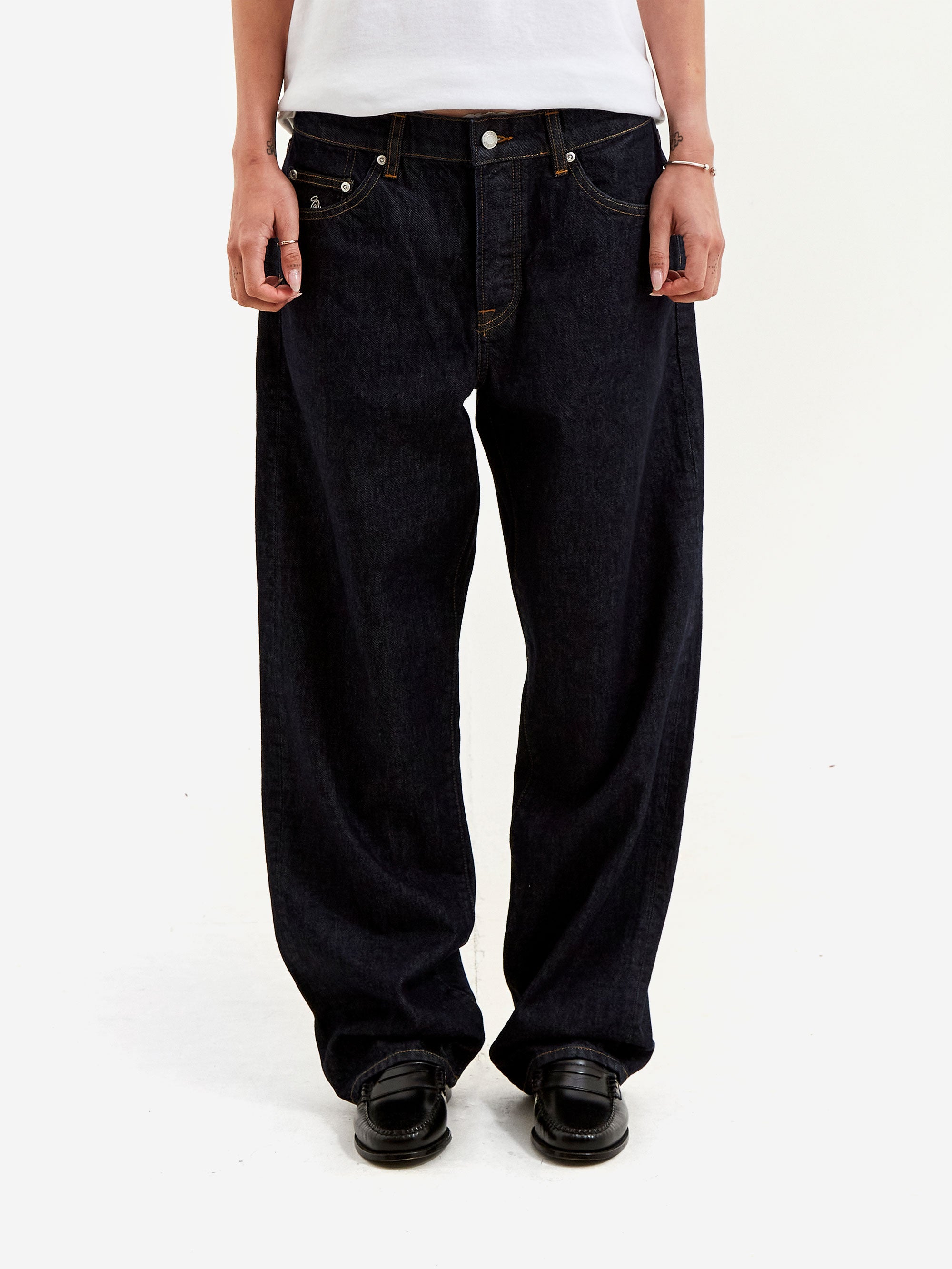 Stussy Big Ol Jean Denim W - Rinsed Indigo – Goodhood
