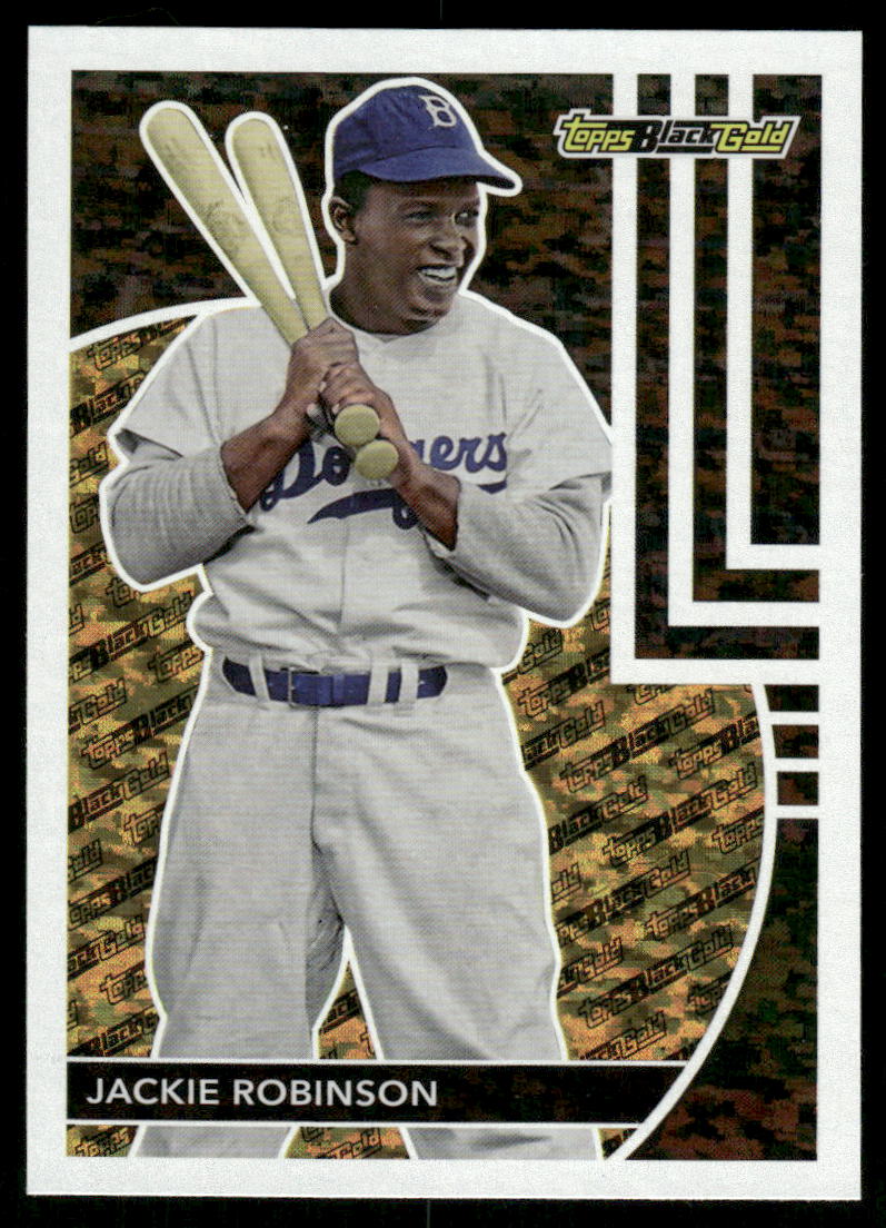 A366 JACKIE ROBINSON 2024 TOPPS BLACK GOLD BG-20 DODGERS – Greenie