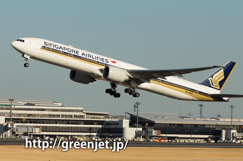 シンガポール航空のボーイング777 | MGT Greenjet 飛行機撮影記