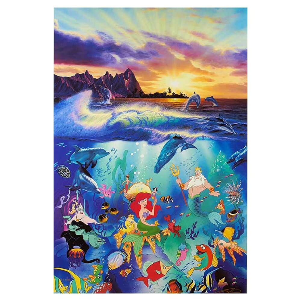 Christian Riese Lassen; Under the Sea (unframed) – Gold & Silver