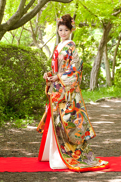 八重重ねの色打掛で前撮り 2014/10/05｜京都ロケーション前撮り 「花嫁