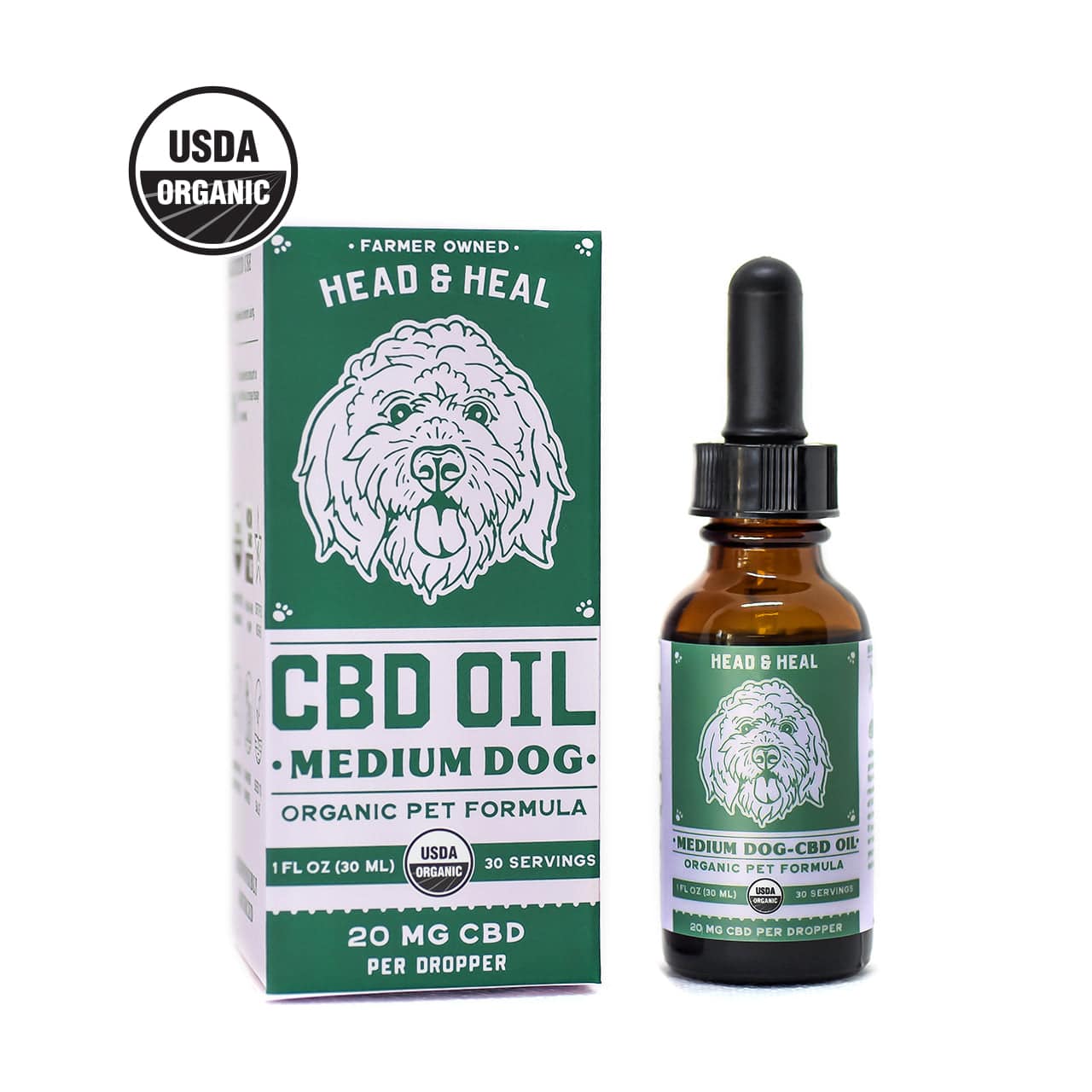 Medium Dog CBD Oil | Head & Heal