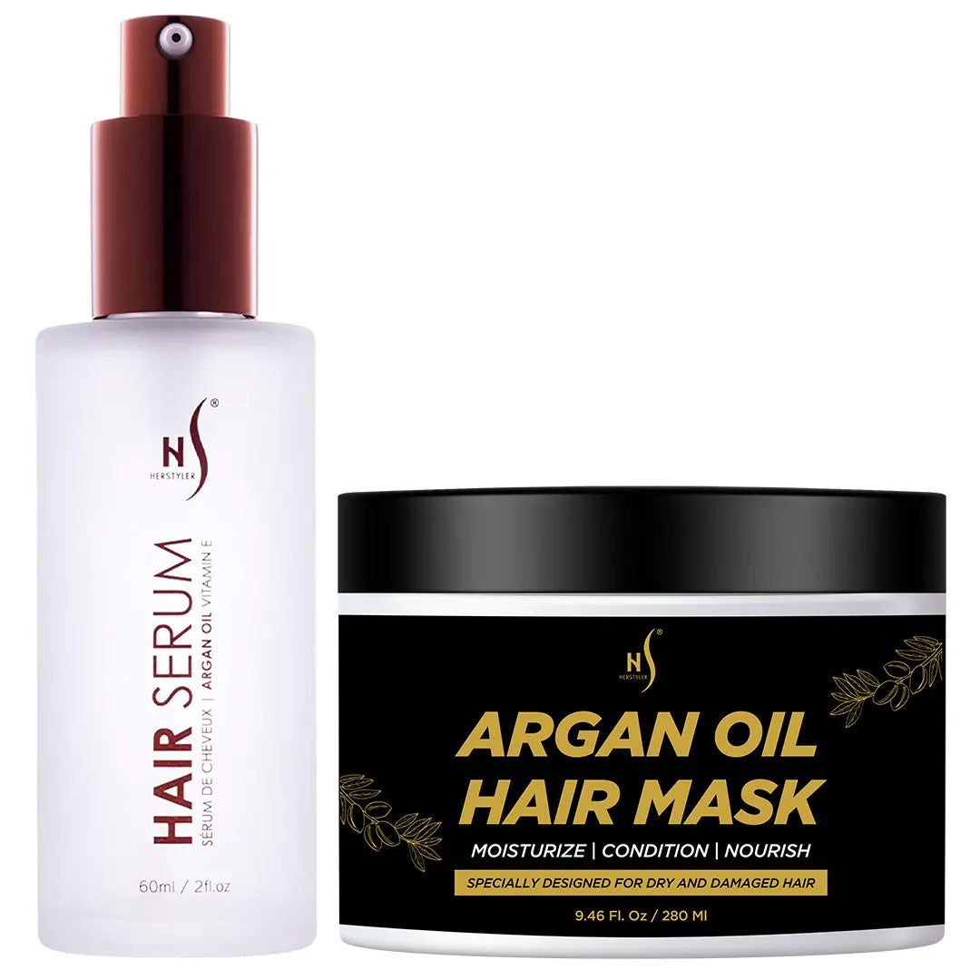 Argan Oil Hair Serum & Mask Set | HerStyler Hair Care