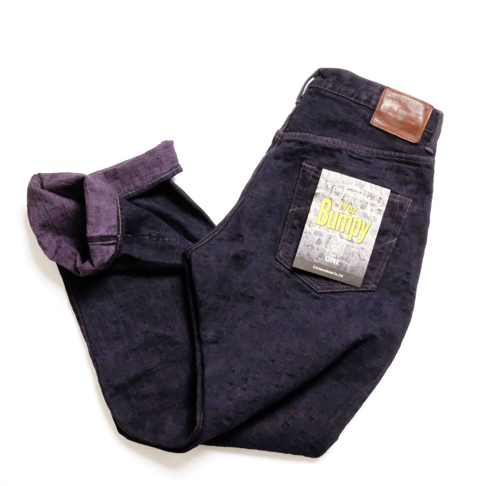 ONI DENIM - Just Right Straight - 17oz Bumpy Denim - Murasaki