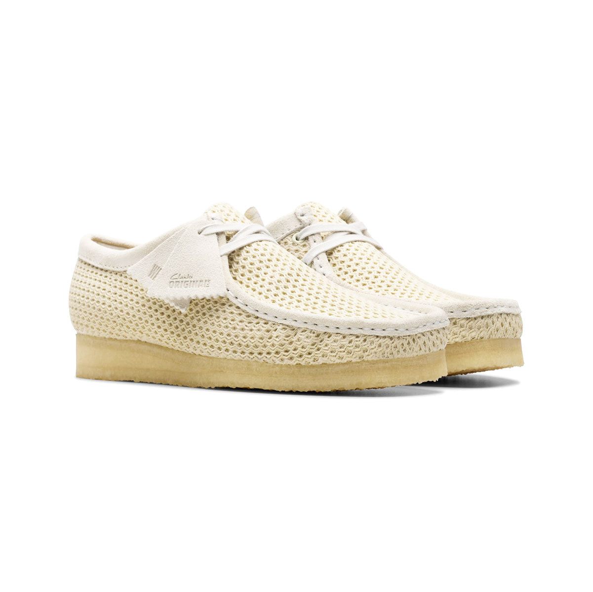 Clarks Original Wallabee Off White Mesh クラークスオリジナル