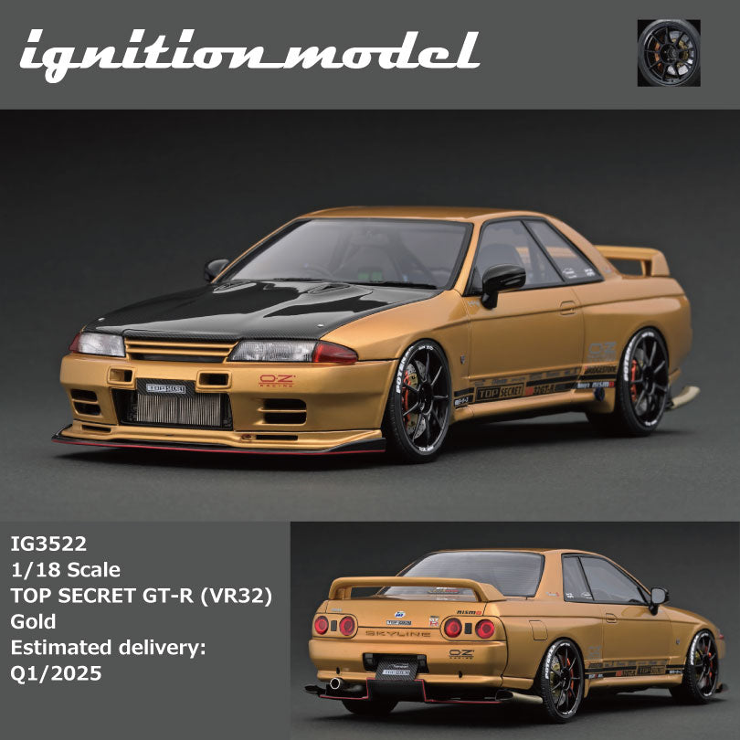 Ignition Model 1:18 TOP SECRET Nissan Skyline GT-R (VR32) - Gold