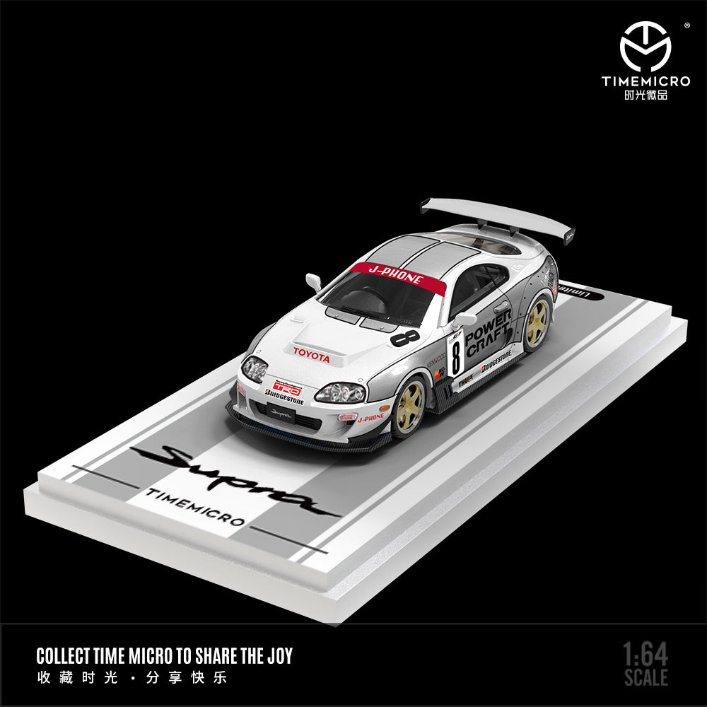 Time Micro 1:64 Toyota Supra A80Z White/Silver TM644430 – Horizon