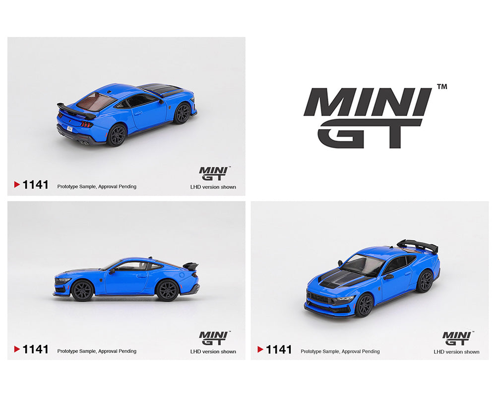 Preorder] Mini GT 1:64 Ford Mustang Dark Horse 2024 – Grabber Blue